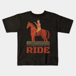 Vintage Horse racing Kids T-Shirt